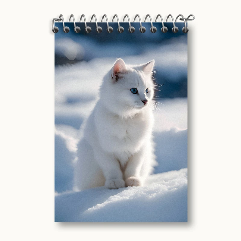 دفتر یادداشت 50 برگ خندالو طرح گربه کیوت کد N3875