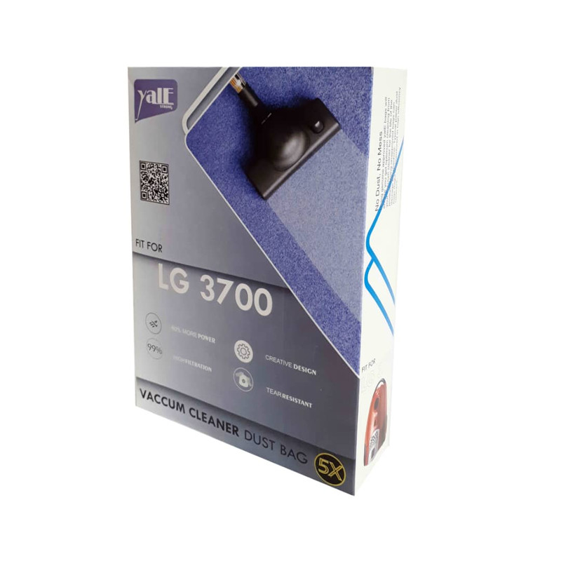 پاکت جارو برقی مدل yale بسته 5 عددی مناسب برای جاروبرقی ال جی 3700 پاکت جارو برقی مدل yale بسته 5 عددی مناسب برای جاروبرقی ال جی 3700