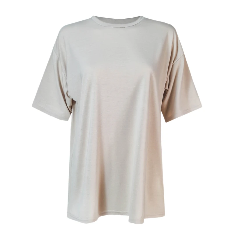 تی‌ شرت اورسایز آستین کوتاه زنانه شین مدل JIT248