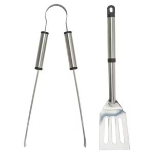 ست کفگیر و انبر ایکیا مدل GRILLTIDER کد 105.908.56 مجموعه 2 عددی