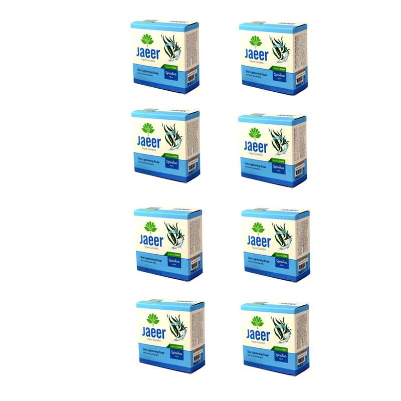 صابون ضدجوش و روشن کننده ژائیر مدل جلبک اسپیرولینا وزن 90 گرم بسته 8 عددی صابون ضدجوش و روشن کننده ژائیر مدل جلبک اسپیرولینا وزن 90 گرم بسته 8 عددی