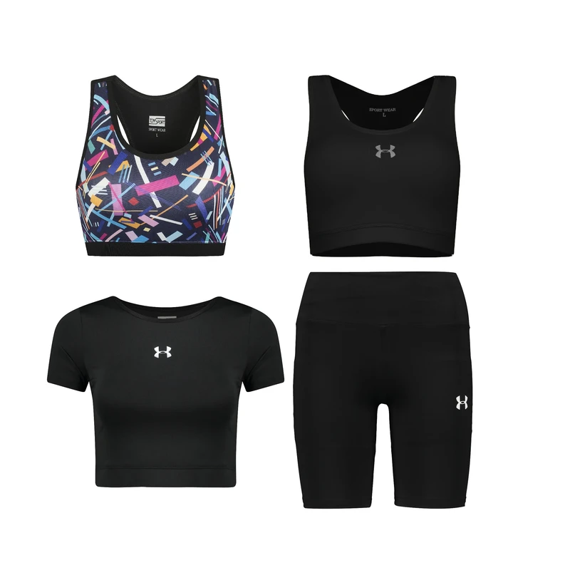 ست چهار تکه لباس ورزشی زنانه مدل 1902-1801-69-66