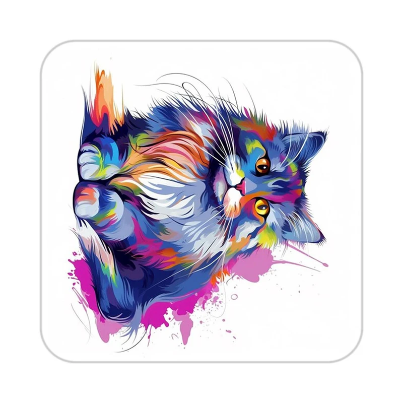 زیر لیوانی کاکتی طرح حیوانات رنگی مدل mp25551