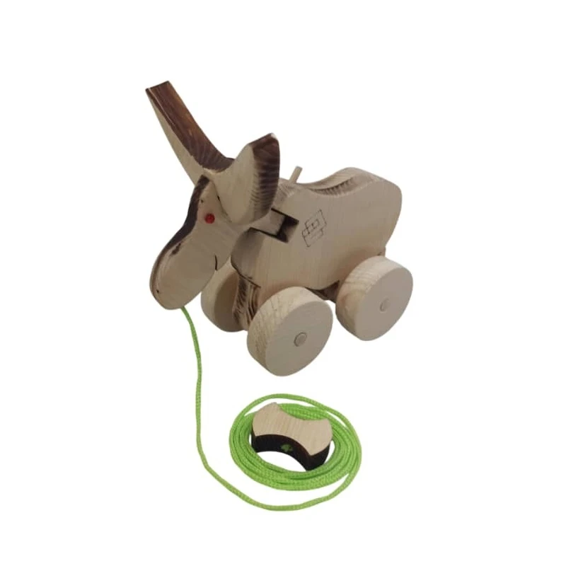 اسباب بازی چوبی مدل گاو چند تکه مونتاژپذیر کد GSM-01