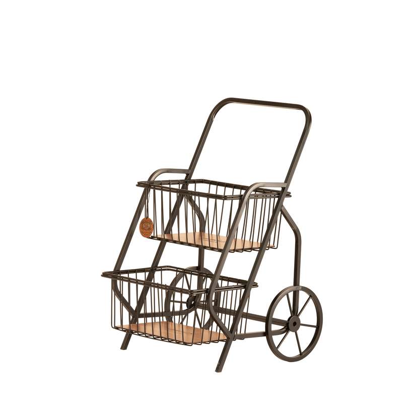 سبد سیب زمینی و پیاز مرولین مدل کالسکه 2 طبقه کد 40112