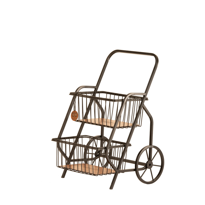 سبد سیب زمینی و پیاز مرولین مدل کالسکه 2 طبقه کد 40112