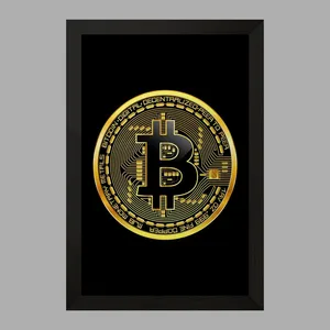 تابلو خندالو مدل ارز دیجیتال بیت کوین  کد 4083