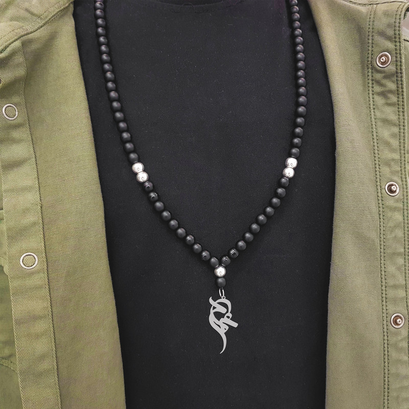 گردنبند نقره مردانه ترمه ۱ مدل عماد کد ma 1383 گردنبند نقره مردانه ترمه ۱ مدل عماد کد ma 1383