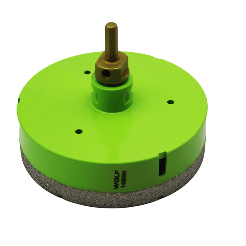 گردبر فرزی سنگ و سرامیک ولف مدل YP-0140 به همراه رابط تبدیل به دریل سایز 140میلی متر 