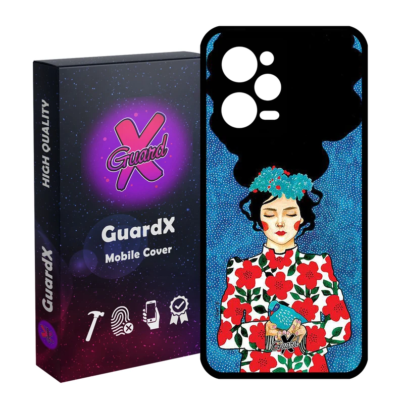 کاور گارد ایکس طرح Girl مدل Glass10137 مناسب برای گوشی موبایل شیائومی Redmi Note 12 Pro 5G/Poco X5 Pro 5G/Note 12 Pro Pro speed
