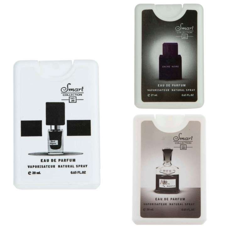 عطر جیبی مردانه اسمارت کالکشن مدل اونتوس لالیک بلک افغان حجم 20 میلی لیتر بسته 3 عددی