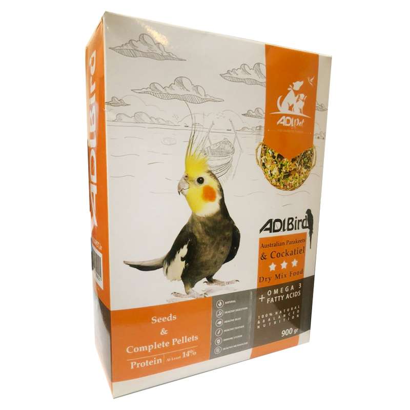 غذای خشک پرنده ادی پت سری ADIBird مدل عروس هلندی وزن 900 گرم 