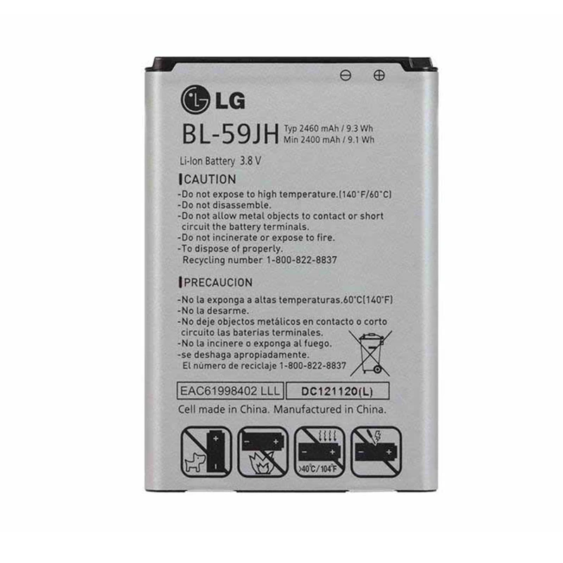 باتری موبایل مدل BL-59-jh ظرفیت 2460 میلی آمپر ساعت مناسب برای گوشی موبایل ال جی optimus f3