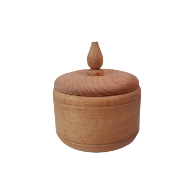 قندان مدل چوبی طرح خمره‌ای کد Rash1kh