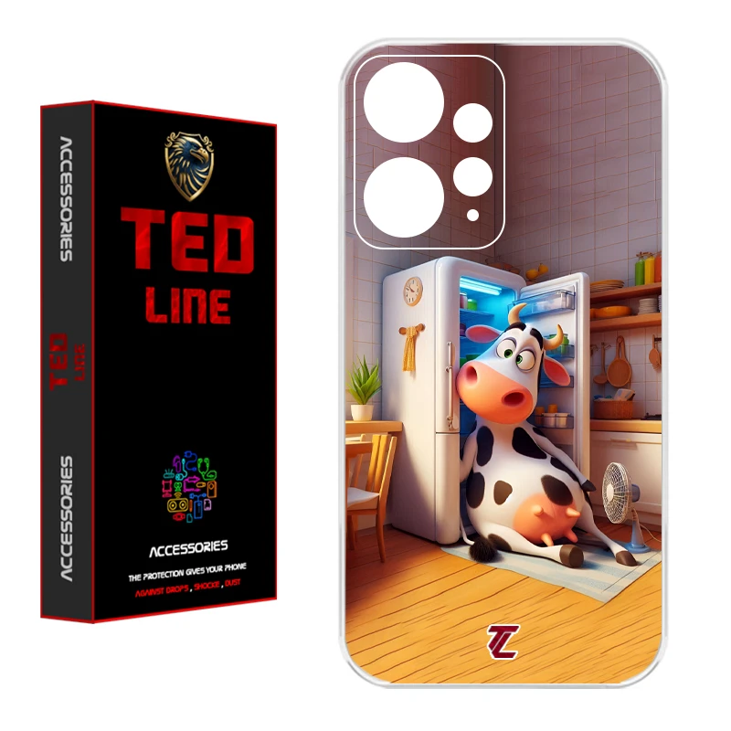 کاور تدلاین طرح گاو کد 1168 مناسب برای گوشی موبایل شیائومی Redmi Note 12 4G