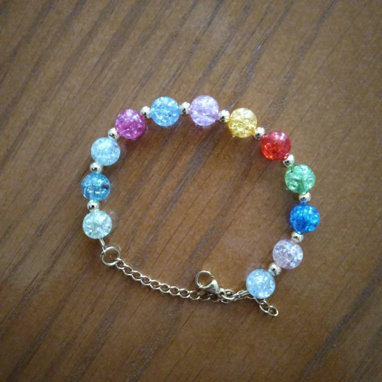 دستبند دخترانه مدل مهره ای دلبر کد 0311