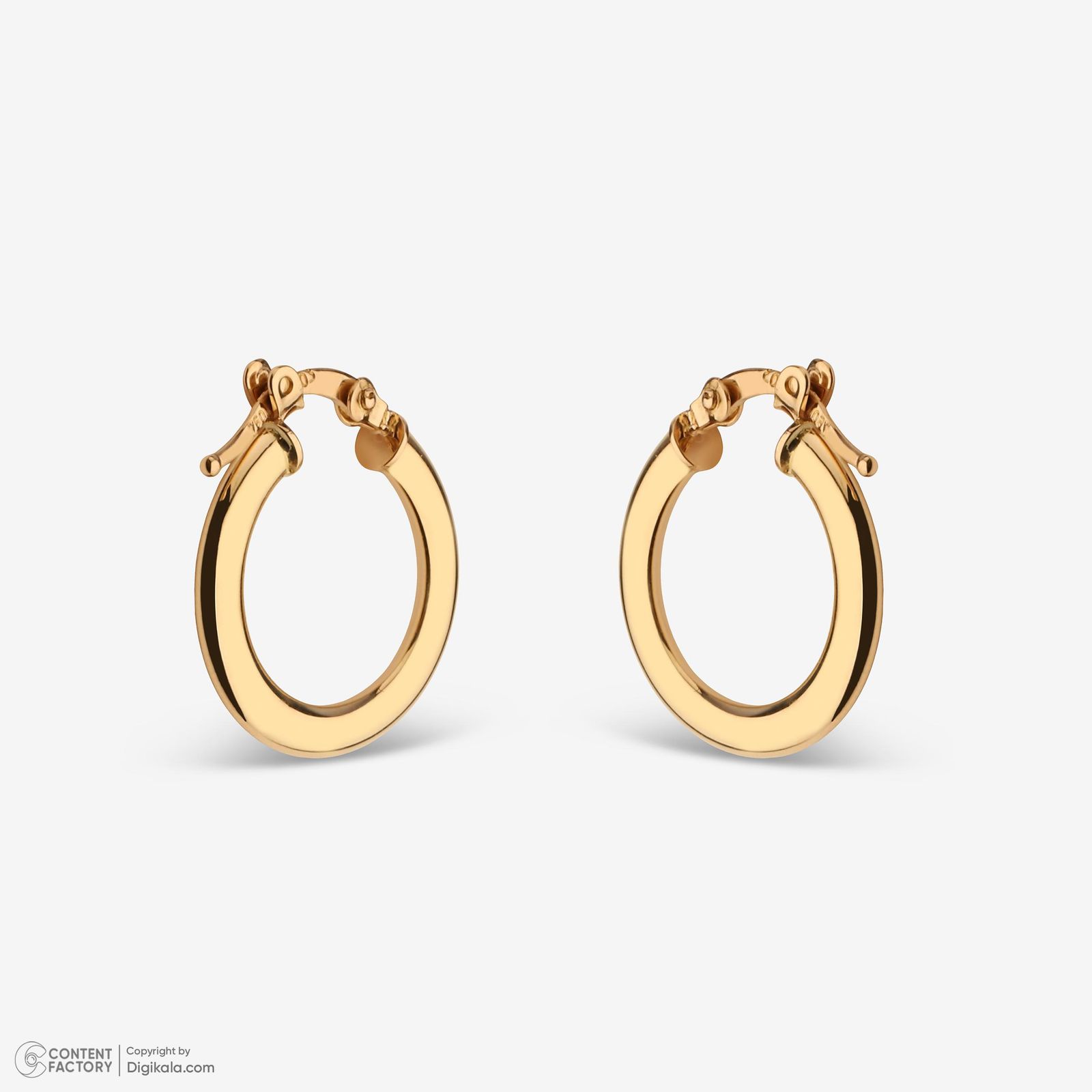 گوشواره کلیپسی طلا 18 عیار زنانه وی گالری مدل am110 -  - 7