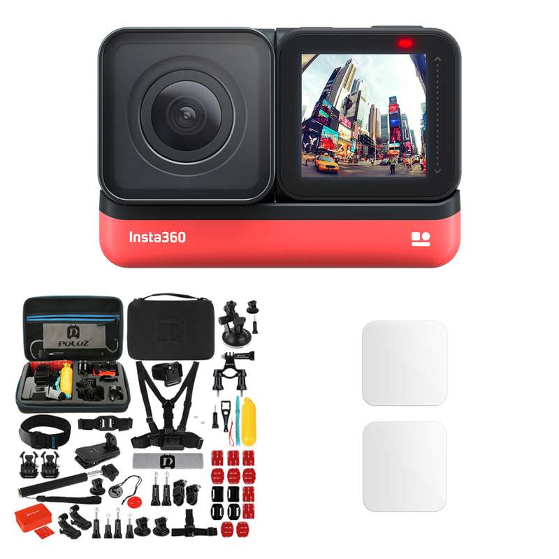 دوربین فیلم برداری ورزشی اینستا 360 مدل ONE R Twin Edition به همراه لوازم جانبی دوربین فیلم برداری ورزشی اینستا 360 مدل ONE R Twin Edition به همراه لوازم جانبی