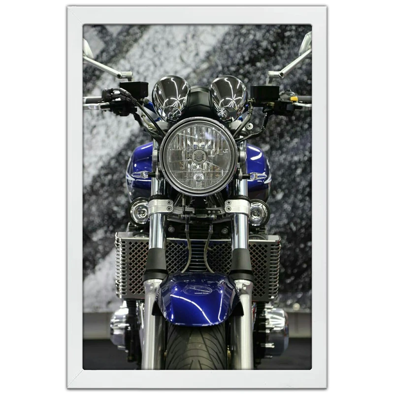 تابلو بکلیت طرح موتور سنگین سوزوکی Suzuki GSX1400 مدل W-po1961 فریم سفید