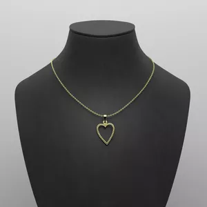 گردنبند طلا 18 عیار زنانه مدوپد مدل قلب کد S2-1-1146