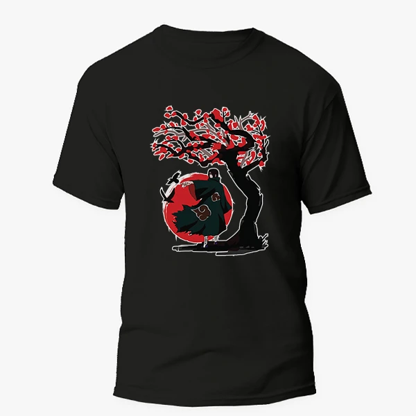 تی شرت آستین کوتاه مردانه مدل انیمه ای ناراتو anm108