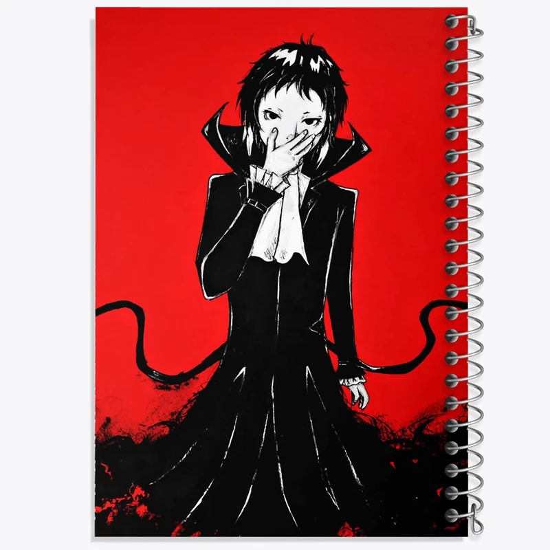 دفتر ژورنال نویسی 50 برگ خندالو مدل نقطه ای طرح آکوتاگوا انیمه سگ های ولگرد بانگو کد 15667