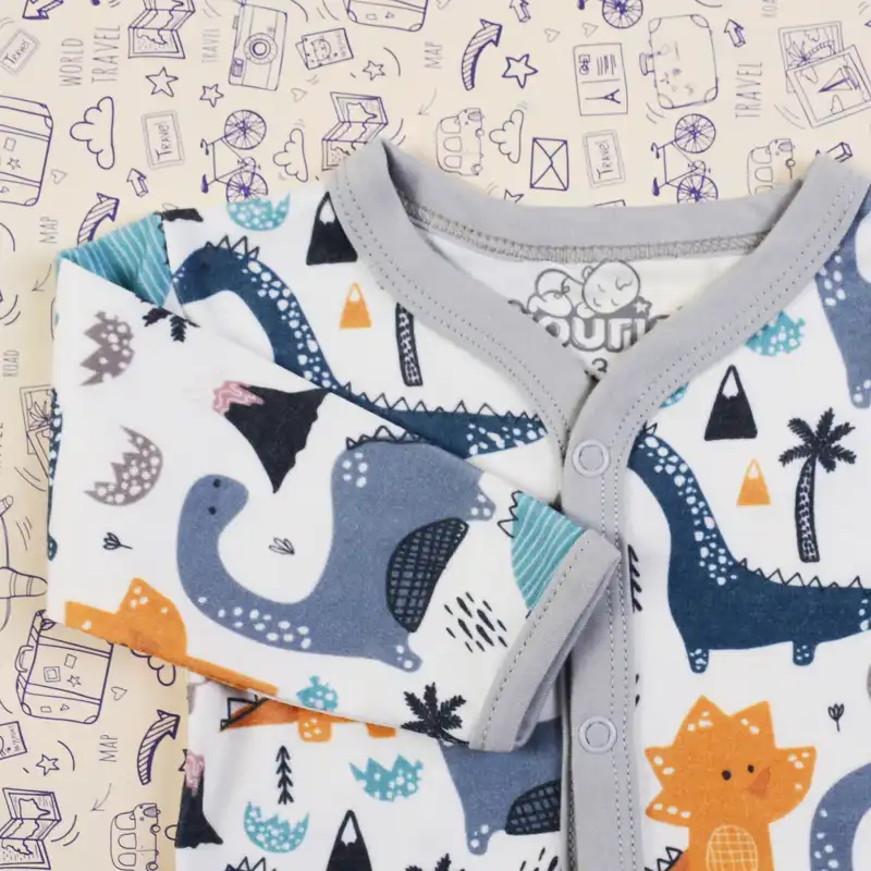 ست شومیز و شلوار نوزادی مدل دایناسور