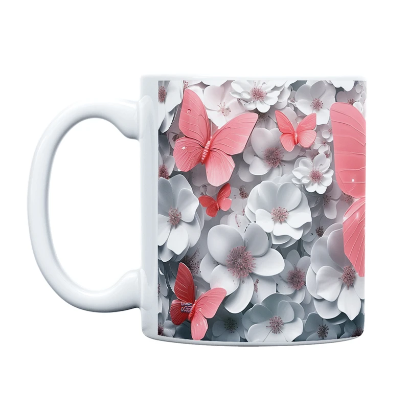 ماگ حس آمیزی طرح پروانه مدل کلاسیک کد 106