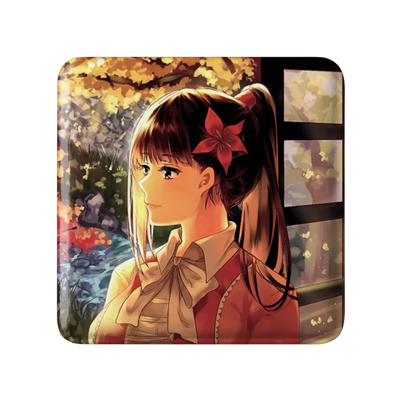 مگنت خندالو طرح آیامه انیمه کابانری (Kabaneri) مدل مربعی کد 35958