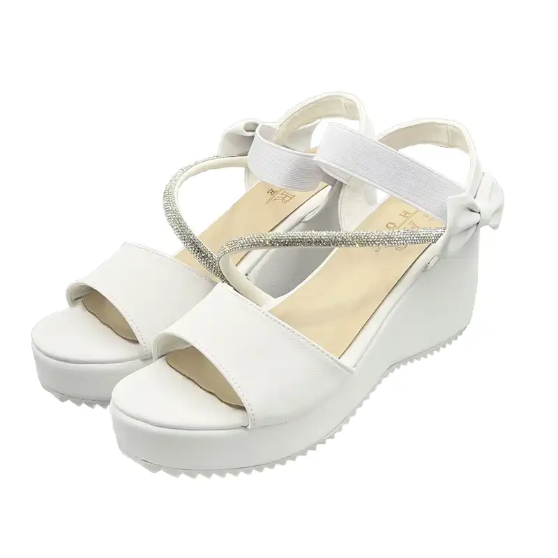 صندل زنانه مدل پاپیونی نگین دار 001