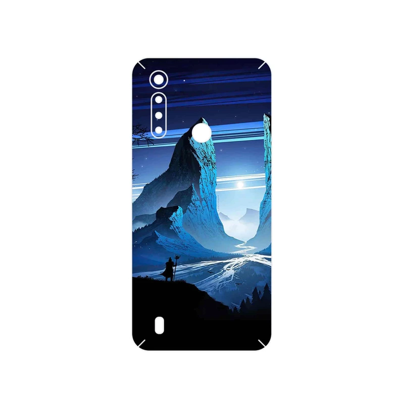 برچسب پوششی ماهوت مدل Blue Mountains Digital Art مناسب برای گوشی موبایل موتورولا Moto G8 Power Lite