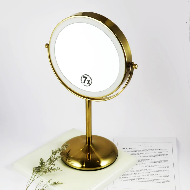 عکس شماره 3 : آینه و رینگ لایت آرایشی کد 0740