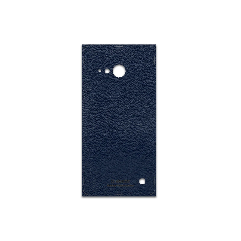 برچسب پوششی ماهوت مدل Deep-Blue-Leather مناسب برای گوشی موبایل نوکیا Lumia 730