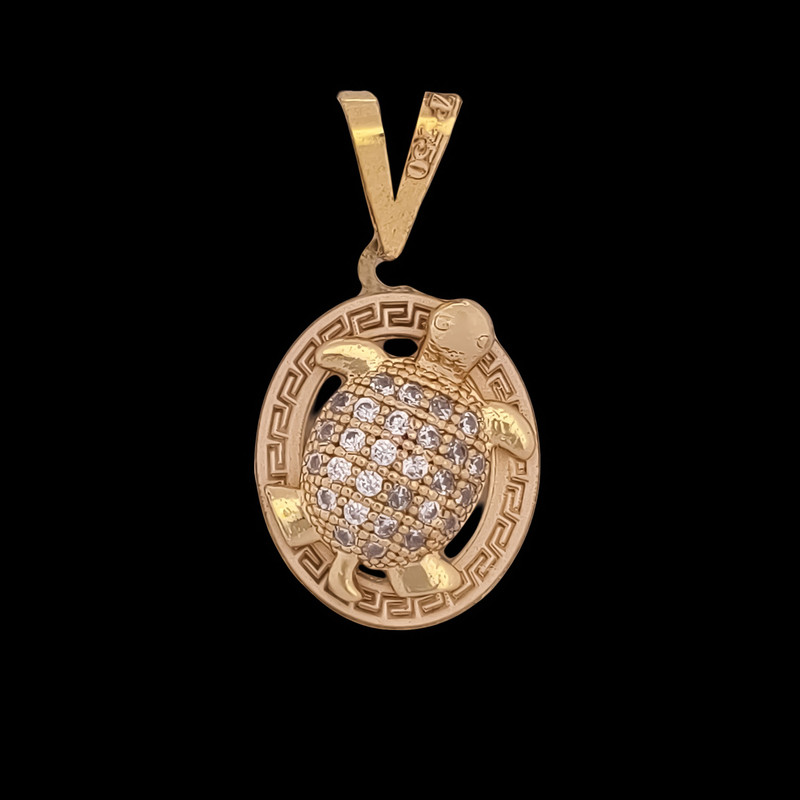 آویز گردنبند طلا 18 عیار زنانه ناریا طرح لاکی آویز گردنبند طلا 18 عیار زنانه ناریا طرح لاکی