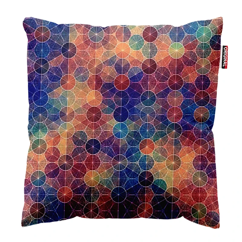 کوسن پاد آفرین طرح هندسی مدرن کد 3505 سایز 30*30 سانتی متر