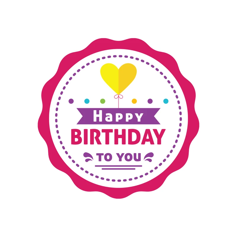 برچسب لپ تاپ پویا مارکت طرح تولدت مبارک کد 1569