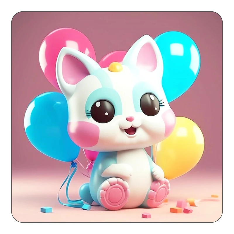 مگنت کاکتی طرح حیوانات کارتونی مدل mp28801