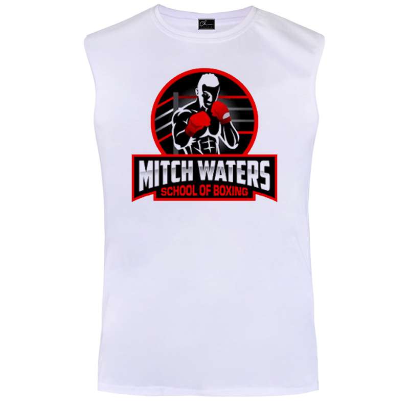 تاپ مردانه مدل بوکس کد B21 رنگ سفید