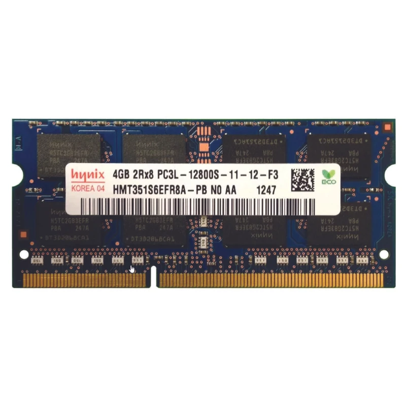  رم لپ تاپ DDR3L تک کاناله 1600 مگاهرتز CL11 هاینیکس مدل PC3L ظرفیت 4 گیگابایت