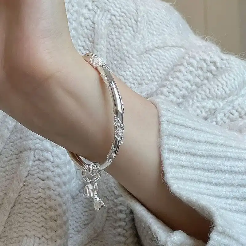 النگو زنانه مدل نیلوفر و پروانه کد 00785