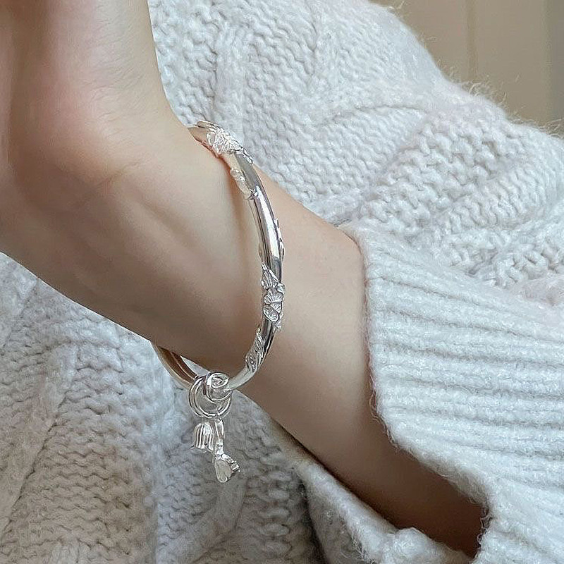 النگو زنانه مدل نیلوفر و پروانه کد 00785