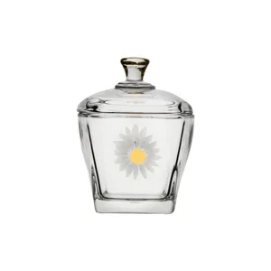 قندان مدل استرلینگ طرح گل بابونه کد 1258