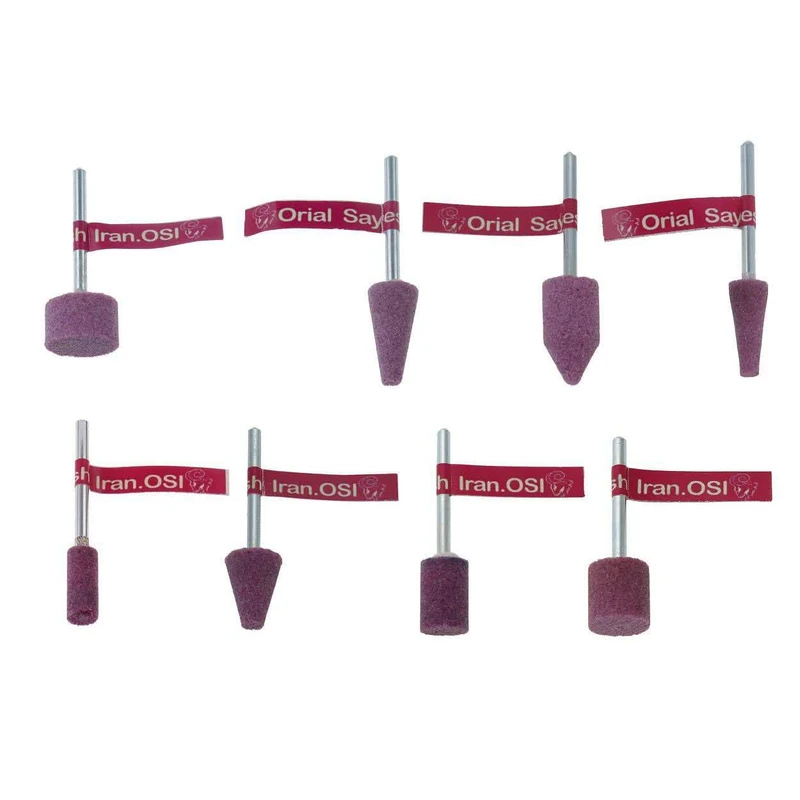 سنگ فرز انگشتی اوریال سایش ایران مدل am8 مجموعه 8 عددی