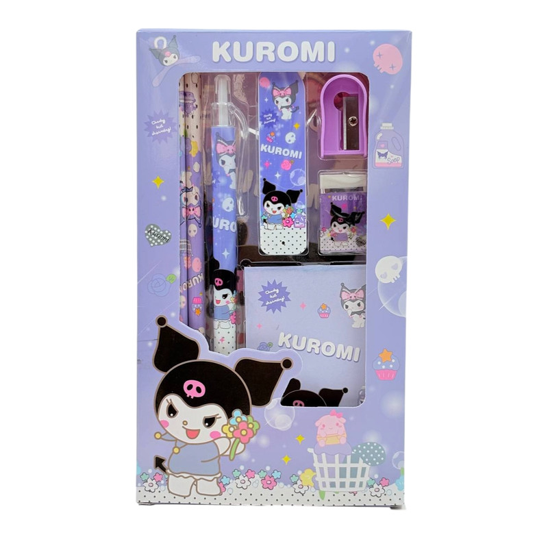 بسته لوازم تحریر مدل کرومی مجموعه 7 عددی