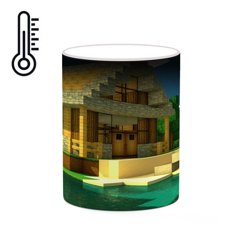 ماگ حرارتی کاکتی طرح ماینکرافت minecraft مدل mgh41495