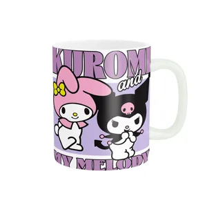 ماگ پاد آفرین مدل فانتزی طرح ملودی و کرومی کیوت عروسکی ترند کد p11130