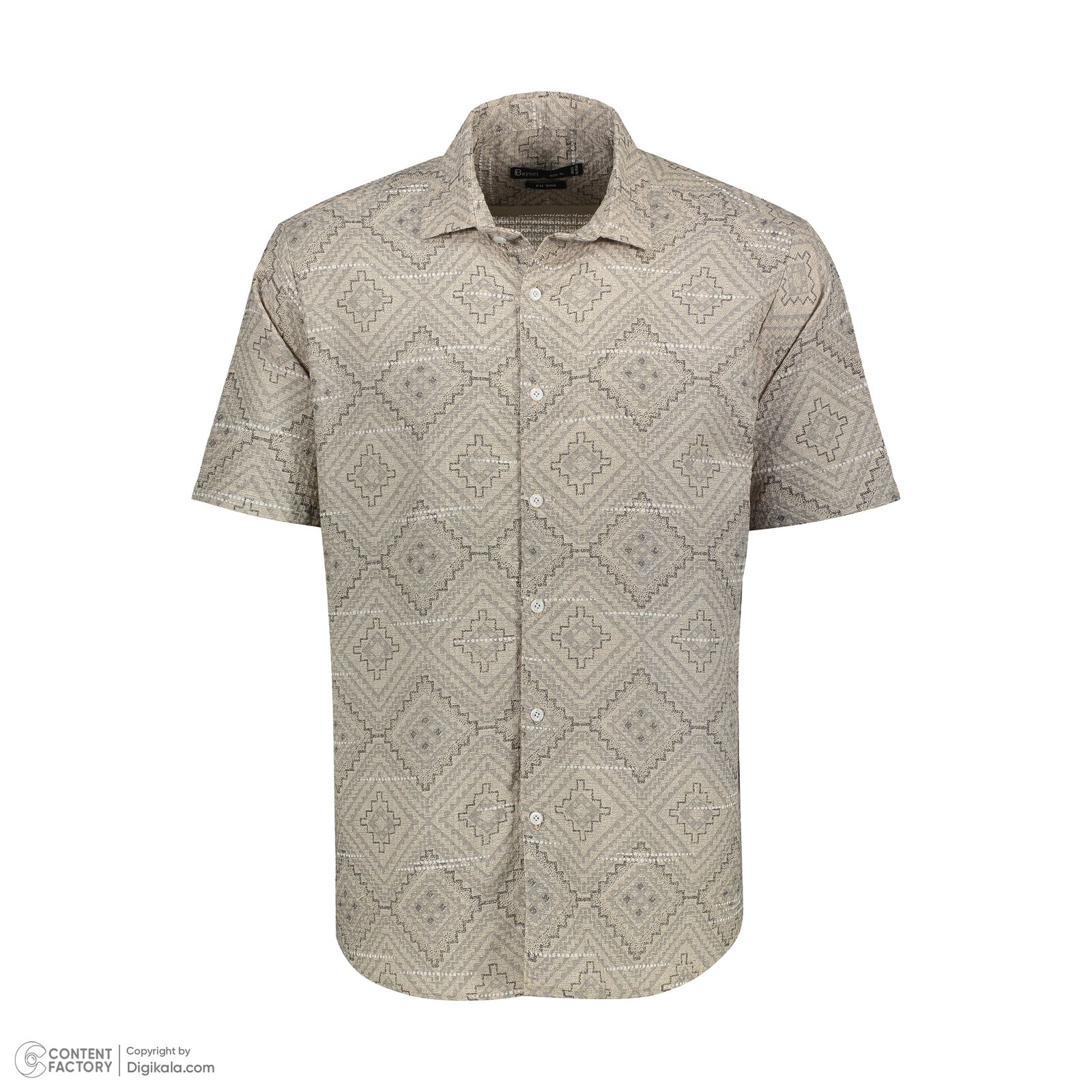 پیراهن آستین کوتاه یقه برگردان مردانه باینت مدل 2261825-2 - - 10