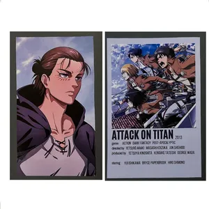 کارت پستال مدل attack on titan بسته 2 عددی