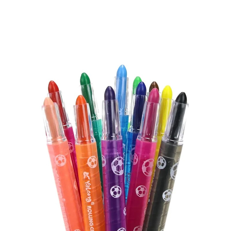 پاستل 12 رنگ یالونگ مدل پیچی طرح ماشین کد 232306