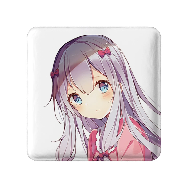 مگنت خندالو طرح ساگیری انیمه ارومانگا سنسی Eromanga Sensei  مدل مربعی کد 22664
